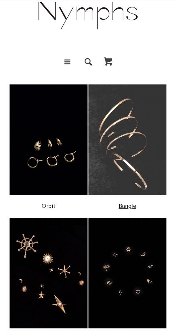 Nymphs ニンフス【定価180,000円】K18  ダイヤ　ピアス