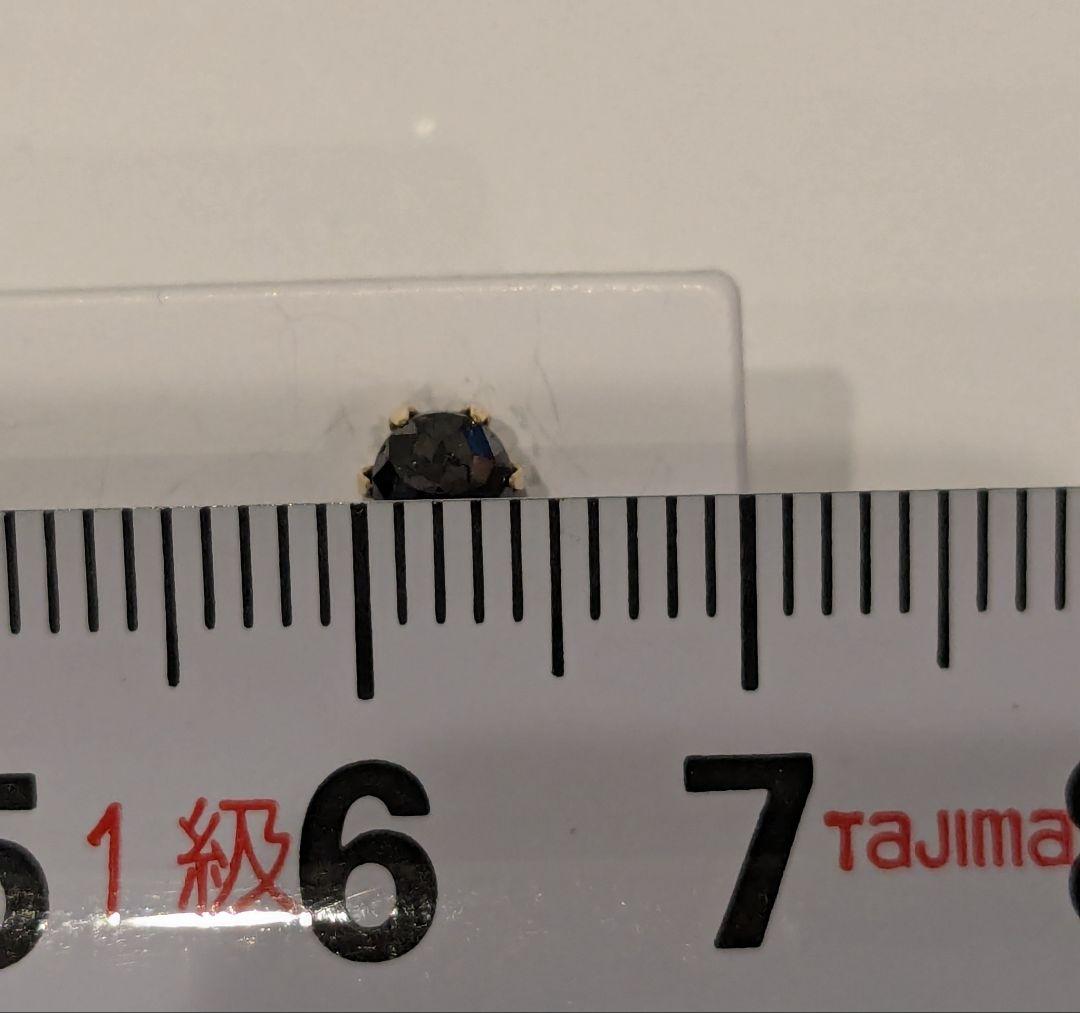 パラりんチョ K18YG ブラックダイヤモンド ピアス 0.6ct