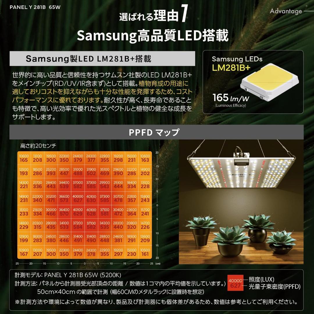 BRIM(ブリム) PANEL Y 植物育成ライト PANEL Y 281B