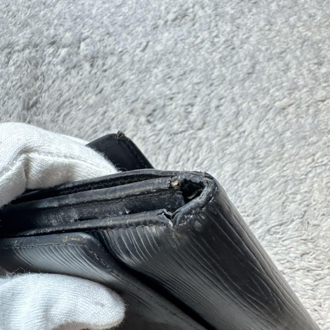 LOUIS VUITTON ルイヴィトン 三つ折り財布 エピ ブラック