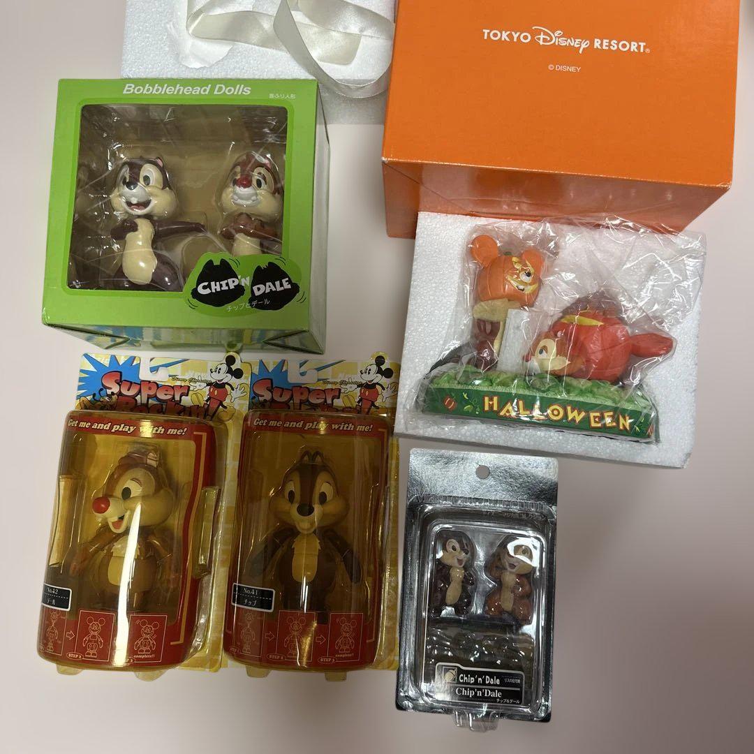 【希少】チップとデール フィギュアセット 5個セット　ディズニー