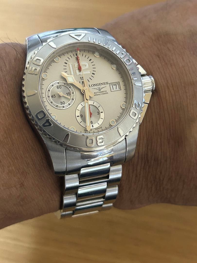 LONGINES ハイドロコンクエスト クロノグラフ 腕時計 自動巻訳あり