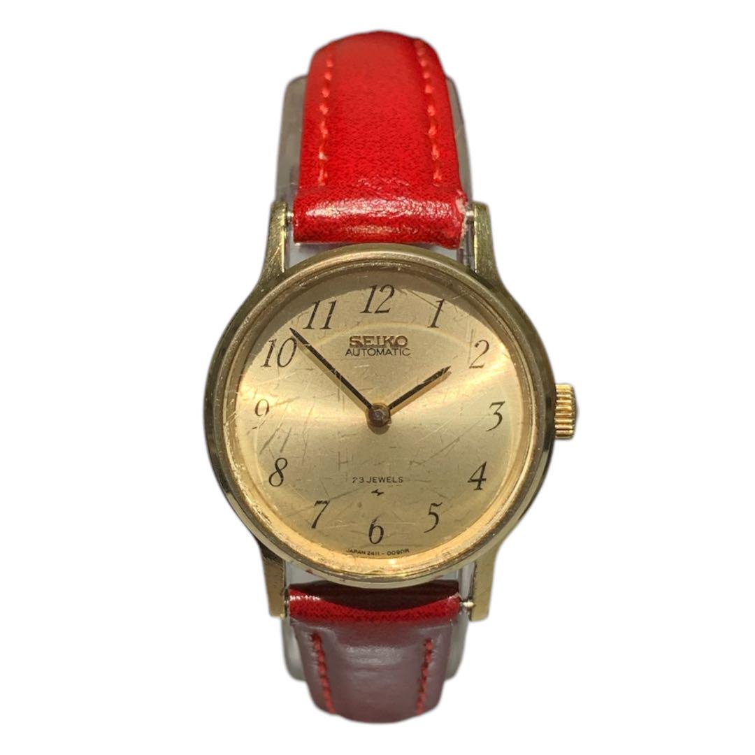 SEIKO 23石 2411-0070 レディース 自動巻き 【動作確認済み】