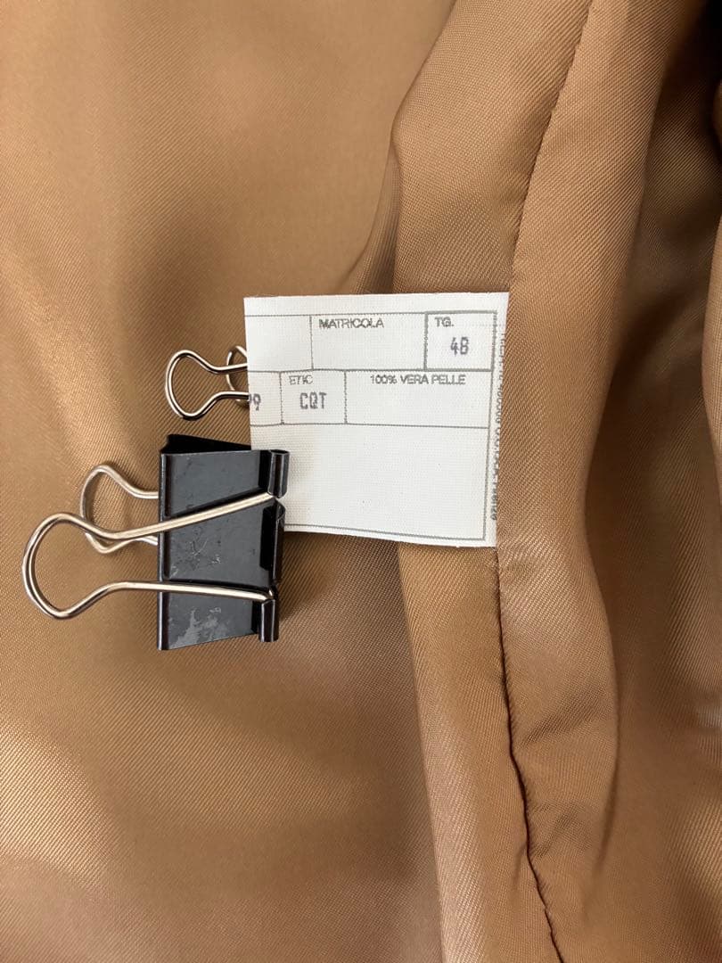 【未使用品】CINQUANTA ホースレザーセミダブルライダース サイズ48