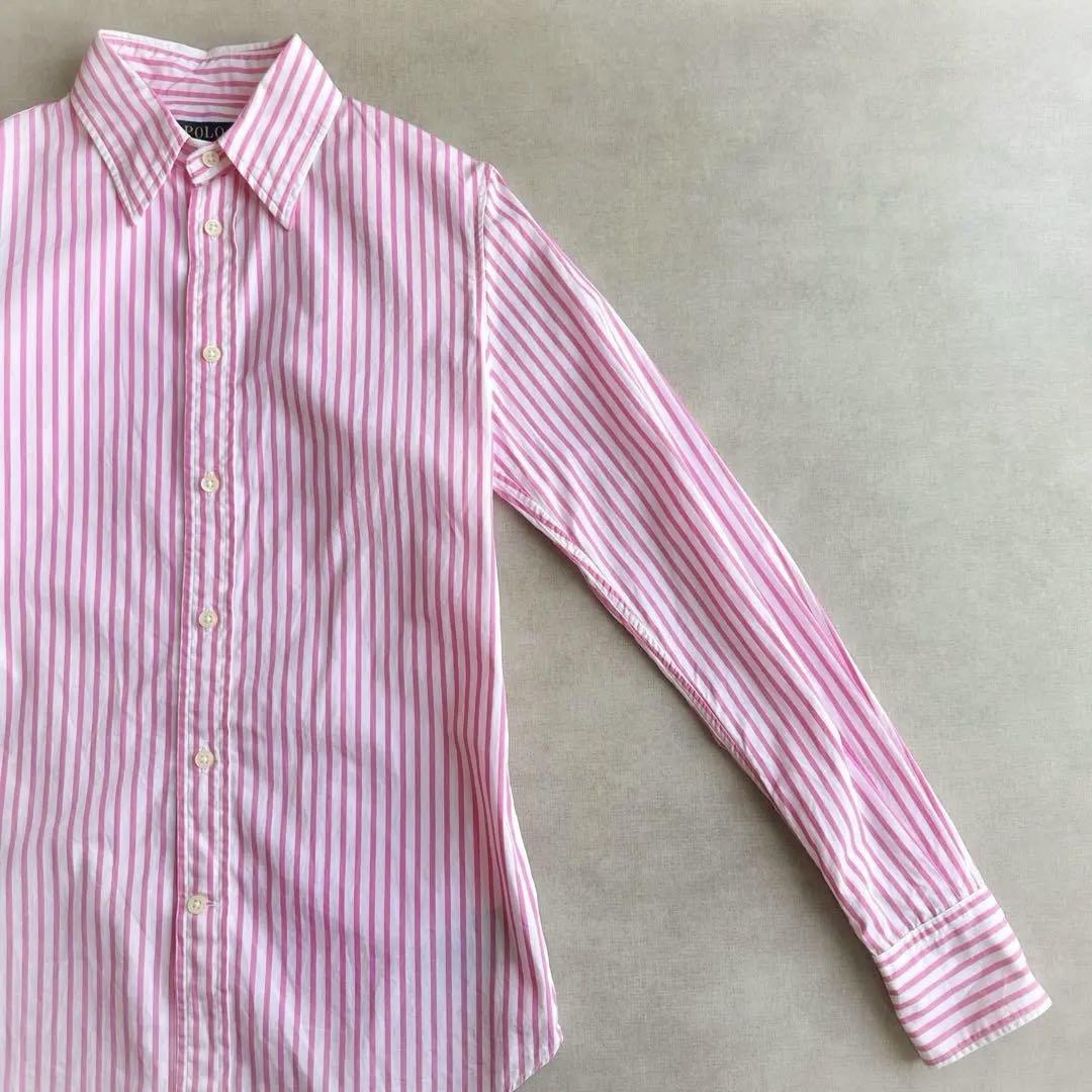美品▲POLO RALPHLAUREN ポロラルフローレン/ストライプシャツ