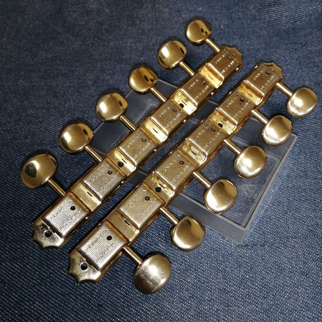 Kluson deluxe ゴールド 6連 左右セット ギターペグ