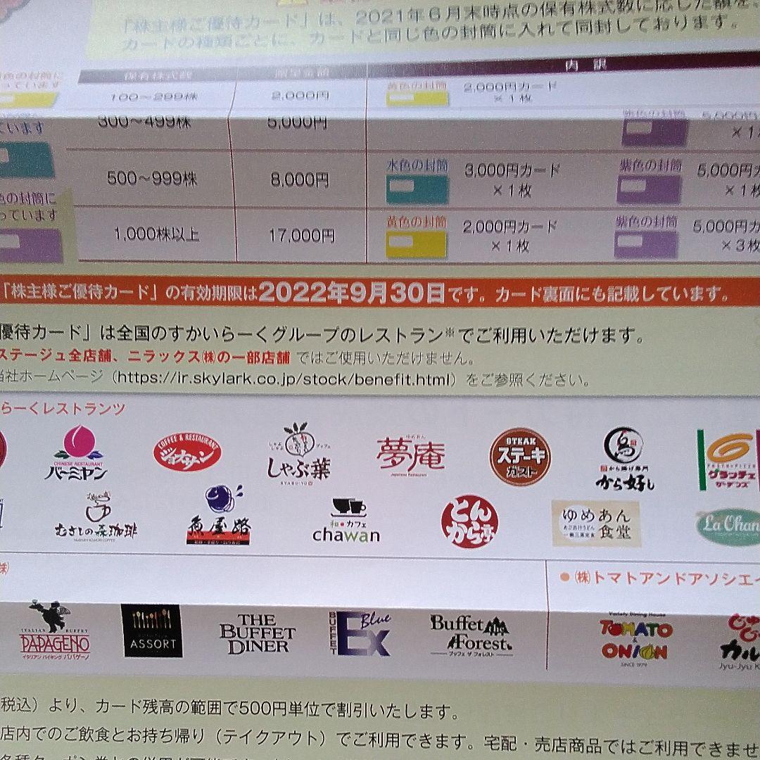すかいらーく 10000円分 1zhSU-m96299767610 株主優待券 低価お得