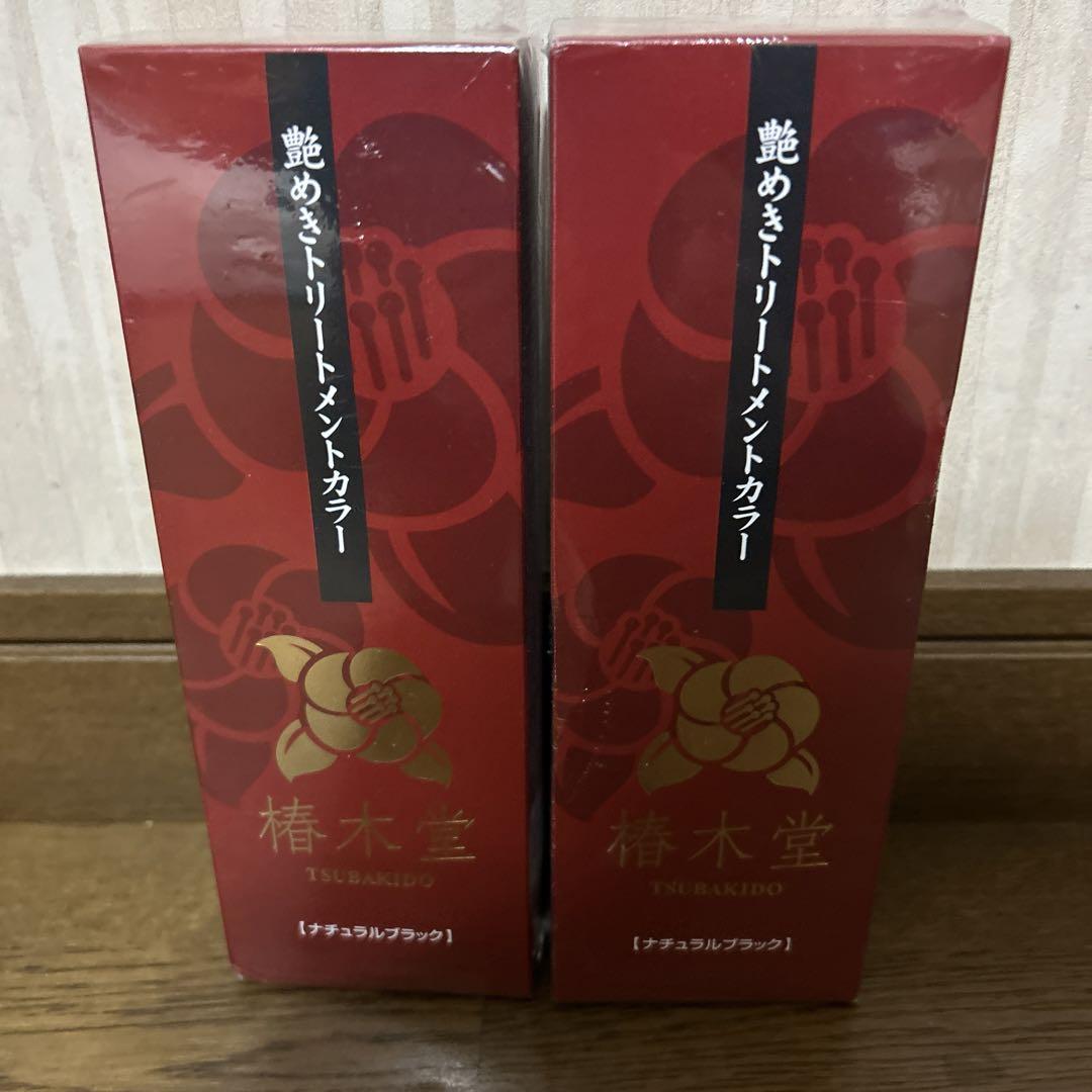 新品未開封椿木堂ナチュラルブラックヘアカラートリートメント