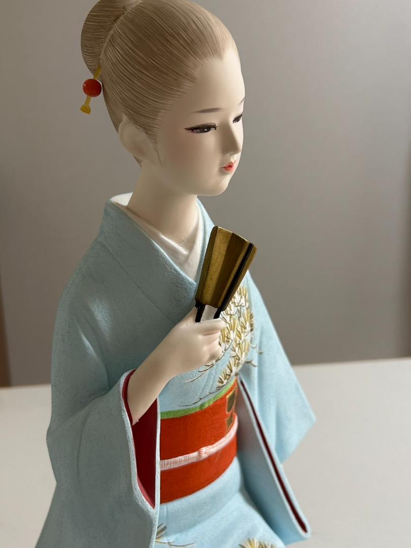 博多人形　面影　寛一作 伝統工芸品 置物　美人 アンティーク