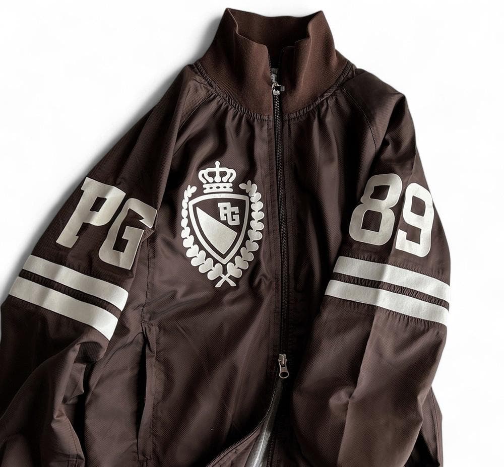 美品パーリーゲイツ 蓄熱フィルム裏地 ダブルジップスニードジャケット