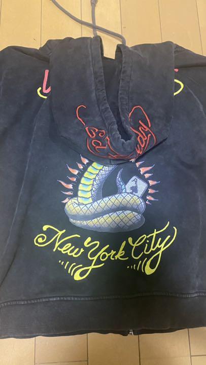 激レア】unknown london × Ed Hardy ジップパーカー