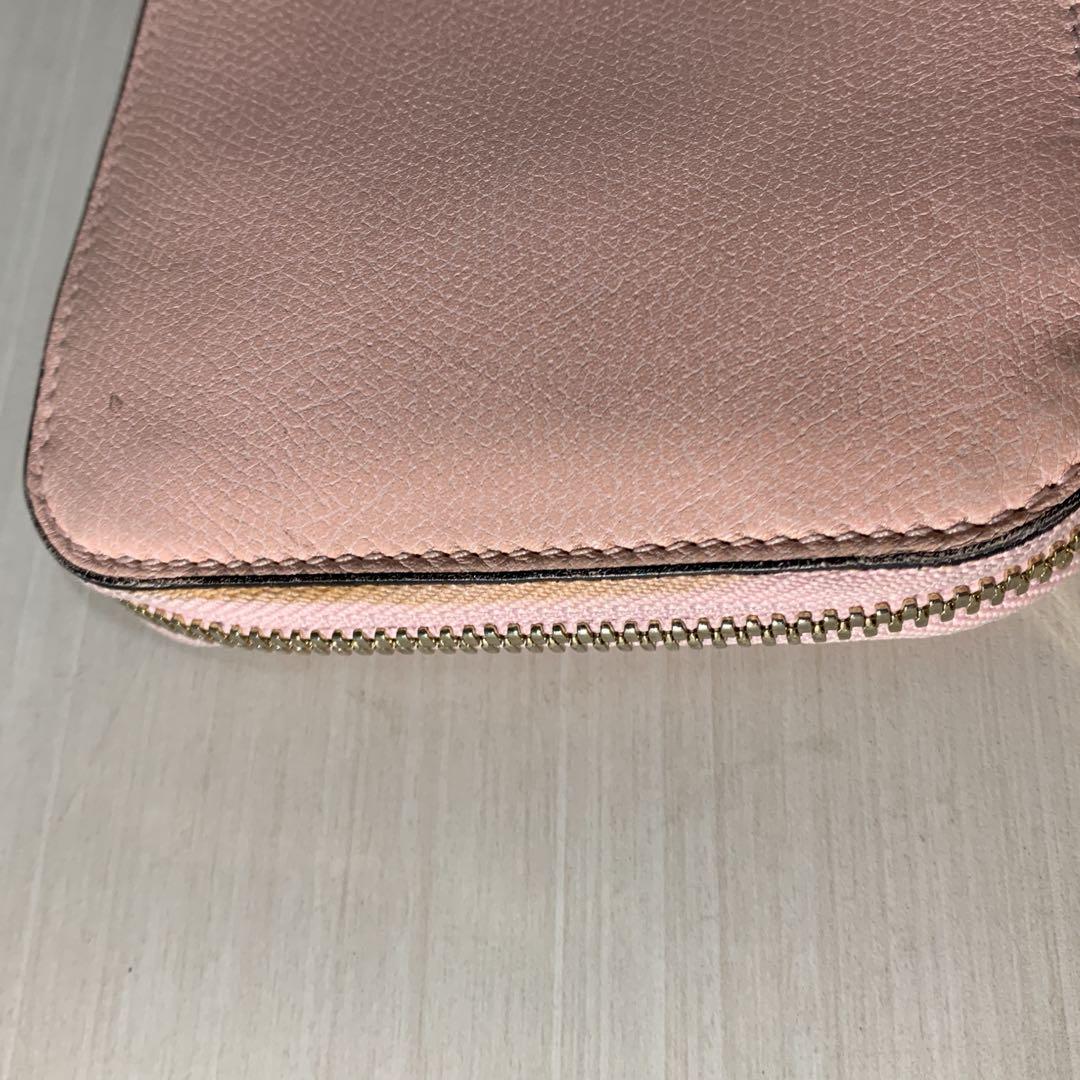 最終値下げ❣️Valextra ヴァレクストラ ラウンドジップ ピンク 長財布