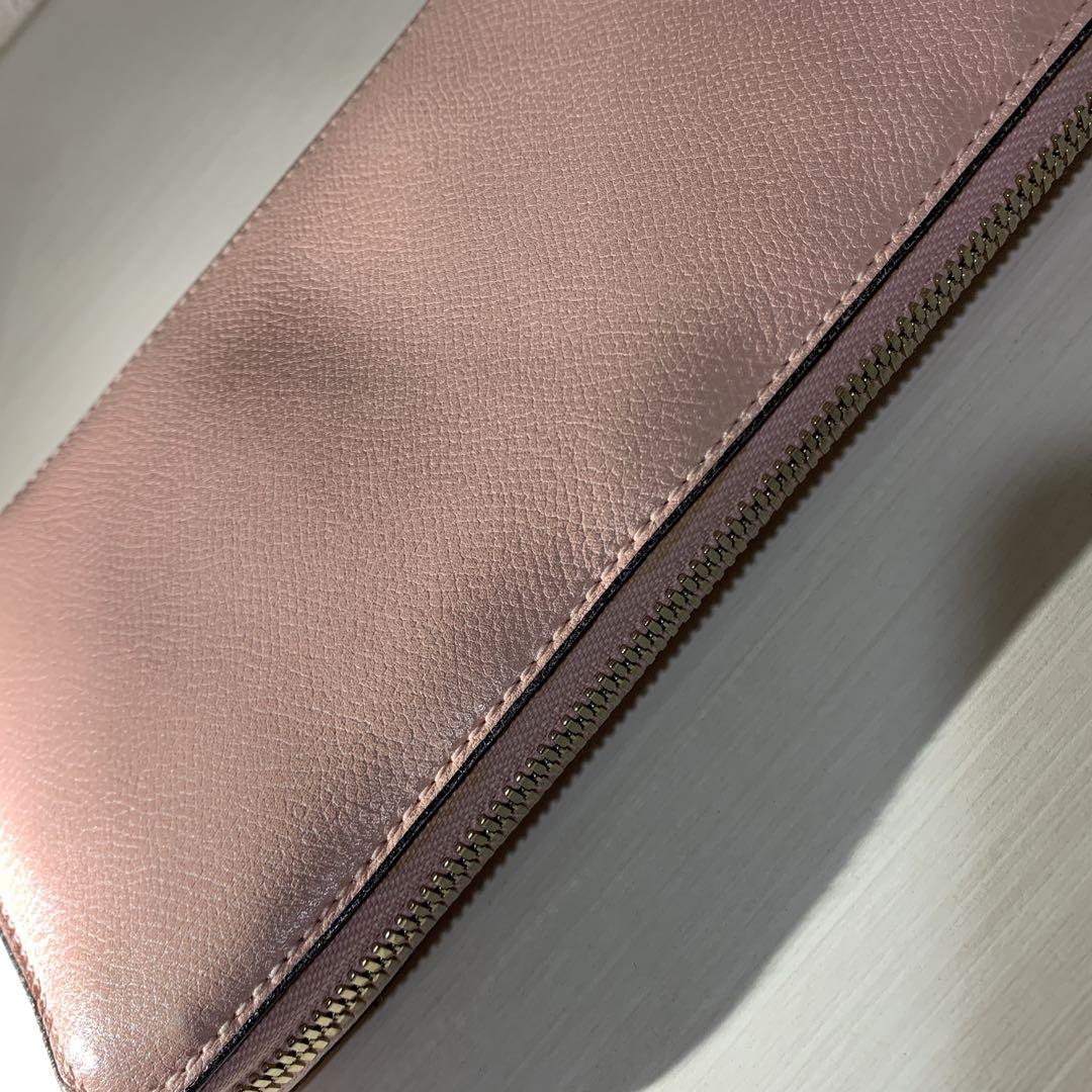 最終値下げ❣️Valextra ヴァレクストラ ラウンドジップ ピンク 長財布