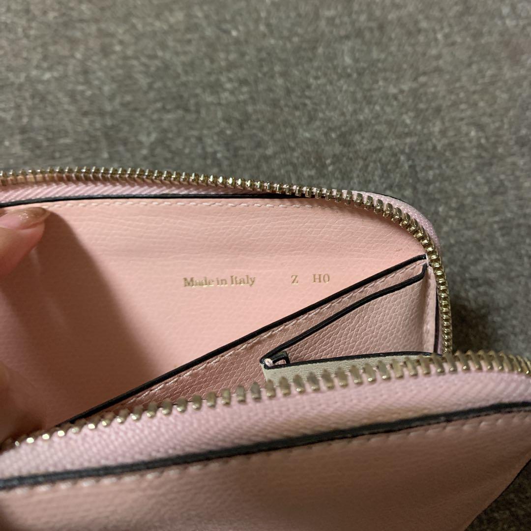 最終値下げ❣️Valextra ヴァレクストラ ラウンドジップ ピンク 長財布