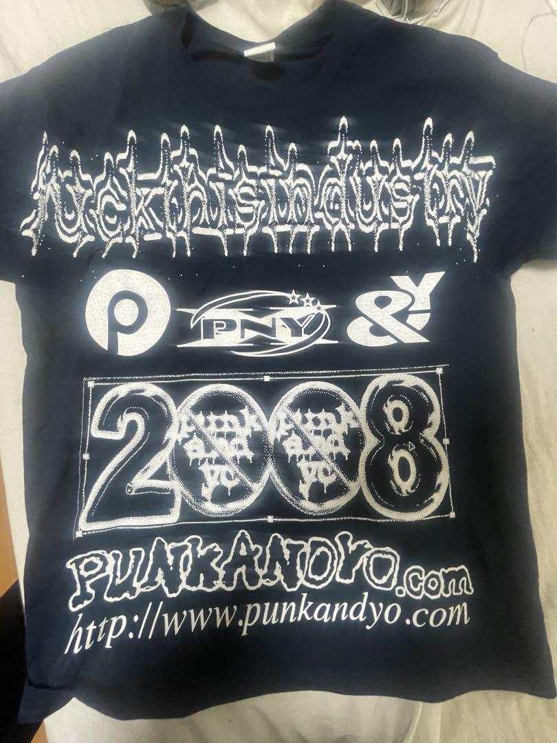 punkandyo fuckthisindustry tシャツ ステッカー付き