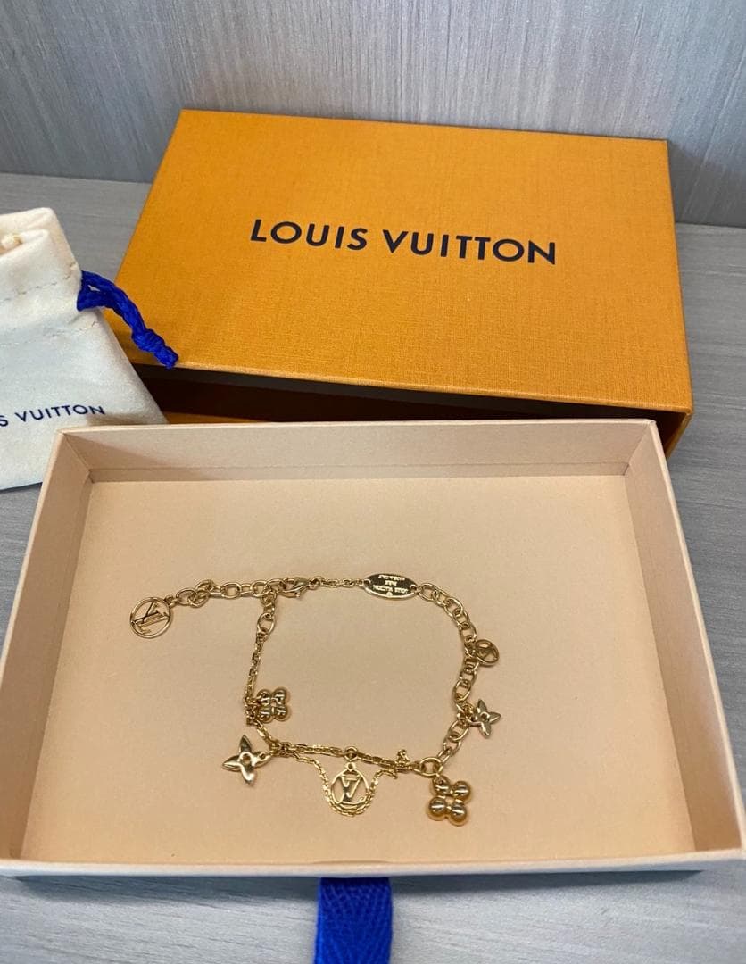 LOUIS VUITTON ゴールド チェーンブレスレット