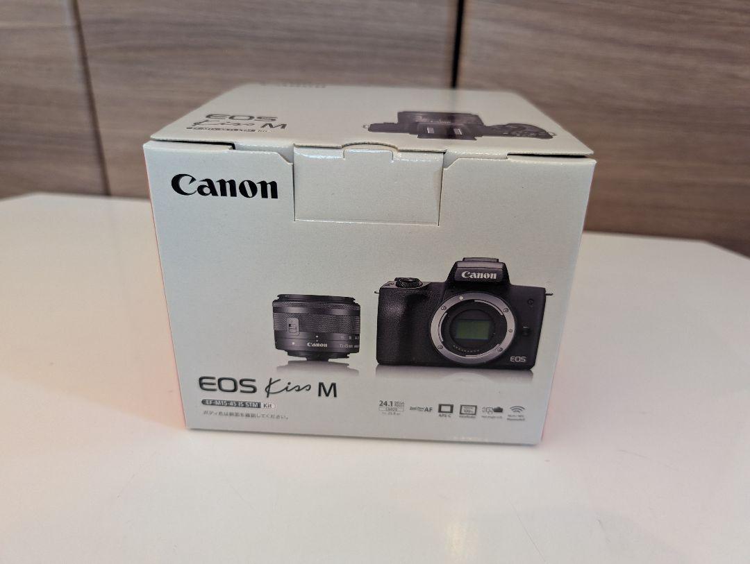 Canon EOS Kiss M レンズキット(本体+レンズ+箱付き)