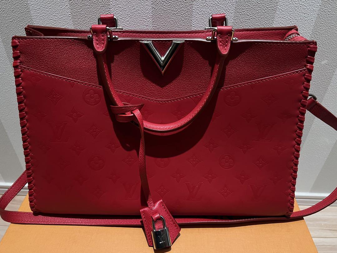 ルイヴィトン　ヴェリー ジップ トート 2WAY ショルダーバッグ トート　赤 ルイヴィトン LOUIS VUITTON ヴェリージップトート 2way レッド