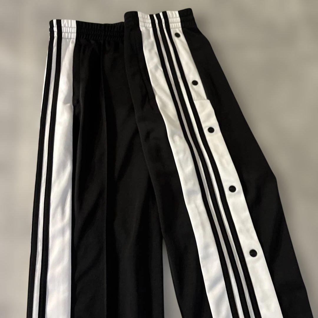 adidas originals トラックパンツ サイドボタン ブラック M