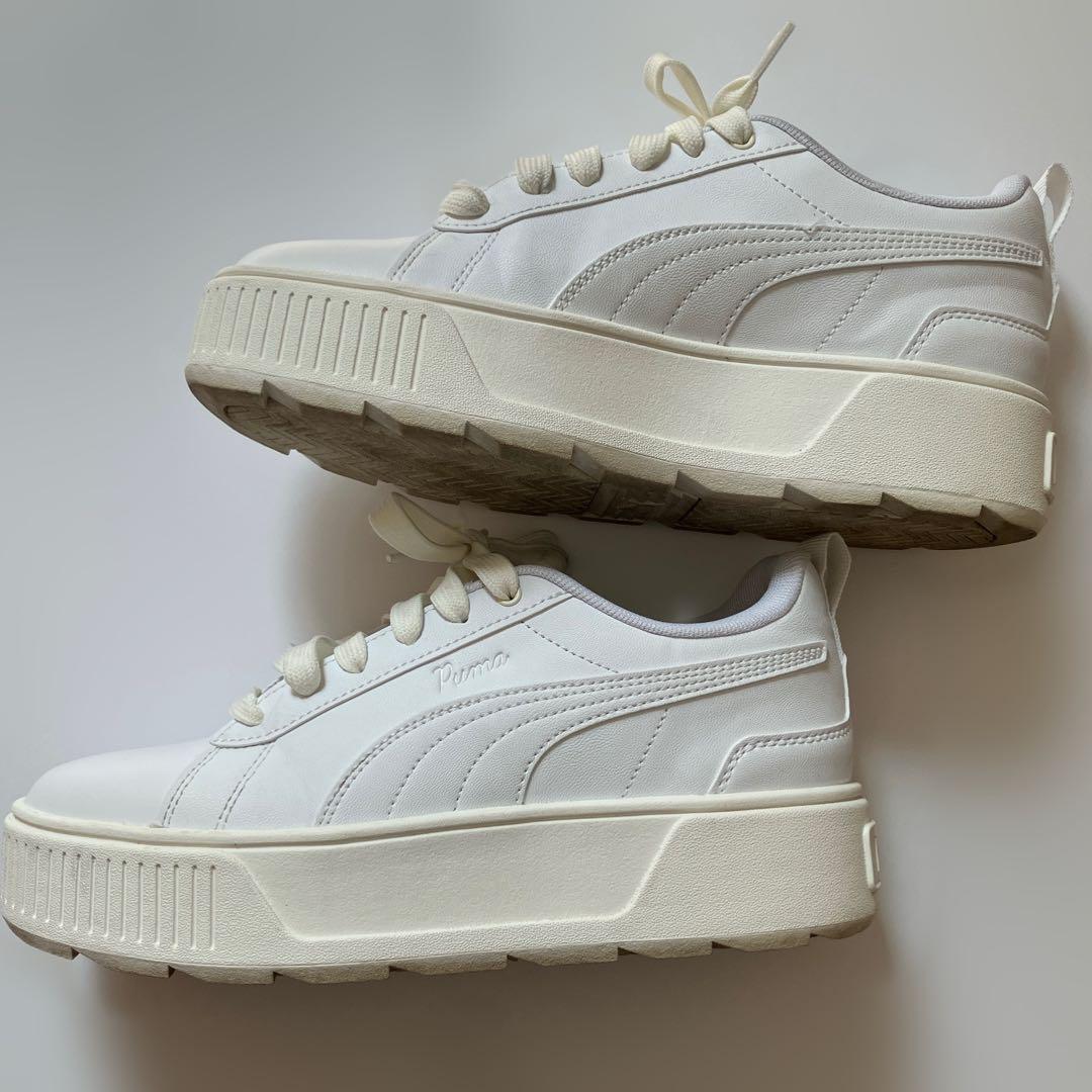 PUMA プーマ カルメン CG WHT/WARM WH 24cm スニーカー
