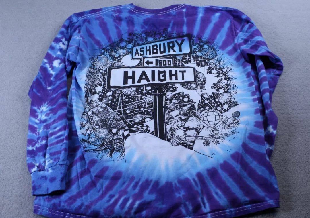【ゆうせい荘着用！】　ASHBURY HAIGHT  激レア ロンT 青　紫