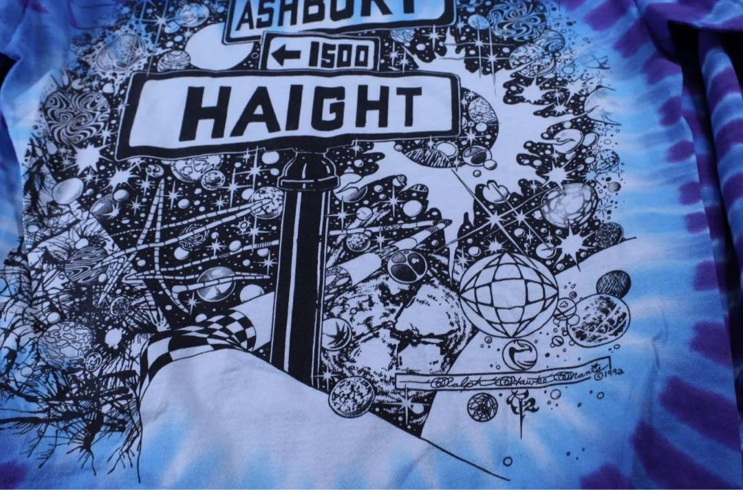 【ゆうせい荘着用！】　ASHBURY HAIGHT  激レア ロンT 青　紫