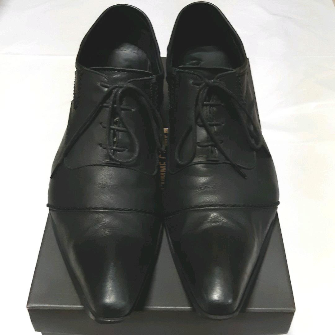 コムサメン レザー COMME CA MEN ブラック コムサ ドレス ビジネス