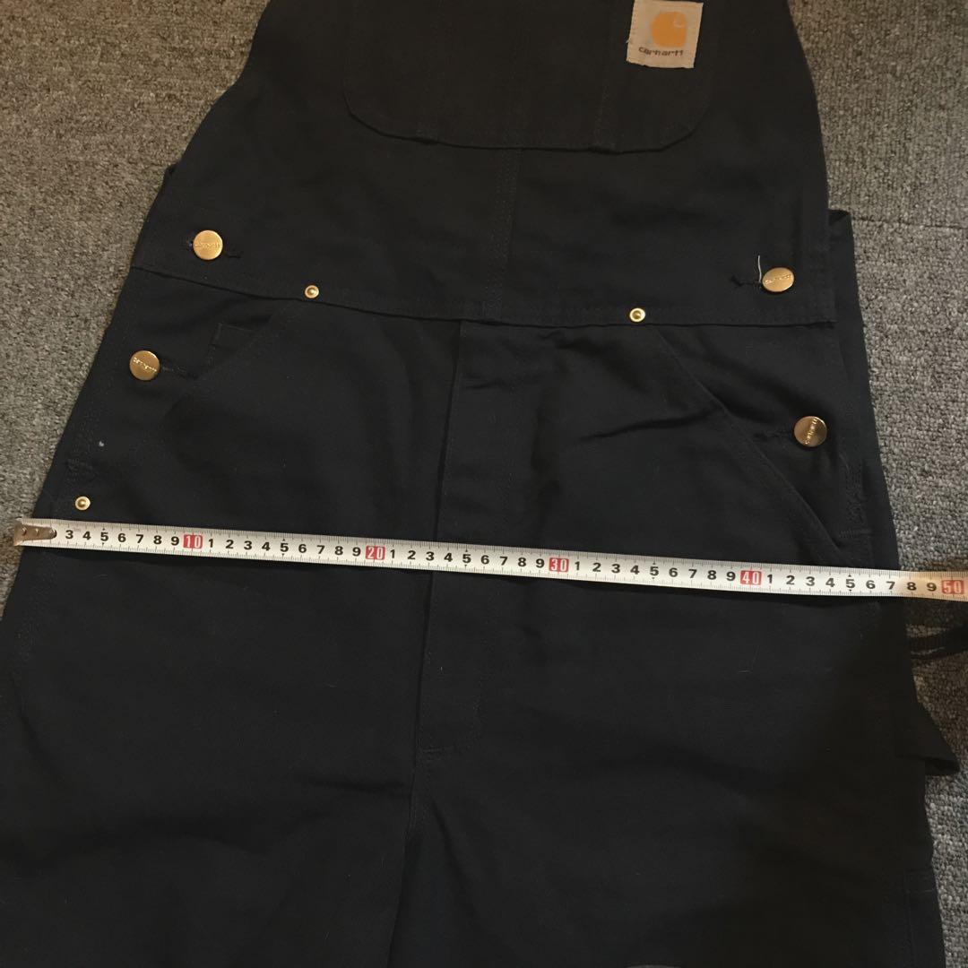 【美品】Carhartt オーバーオール ダブルニー仕様　ネイビー30x34