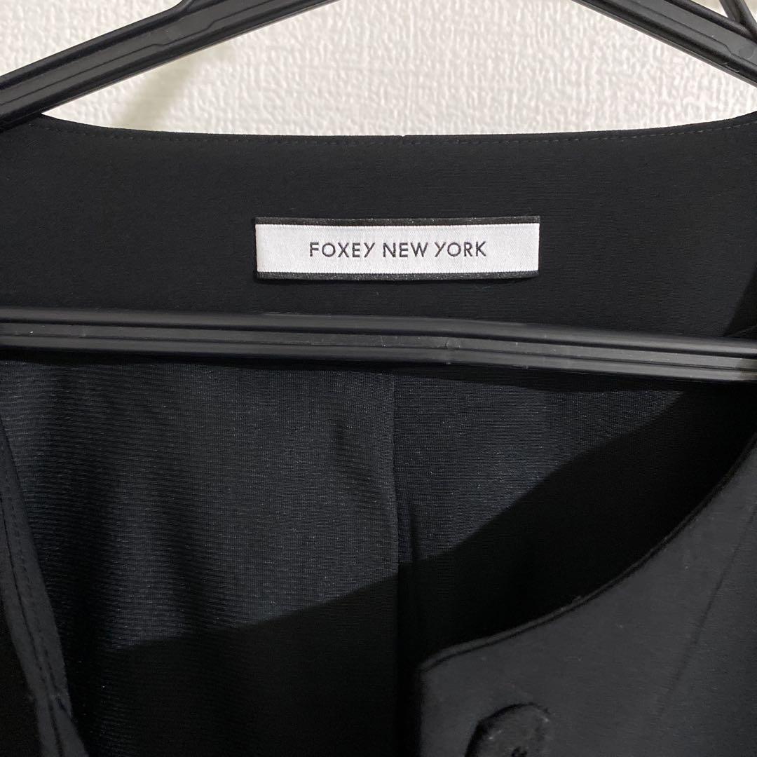 フォクシー　FOXEY NEW YORK ノーカラージャケット