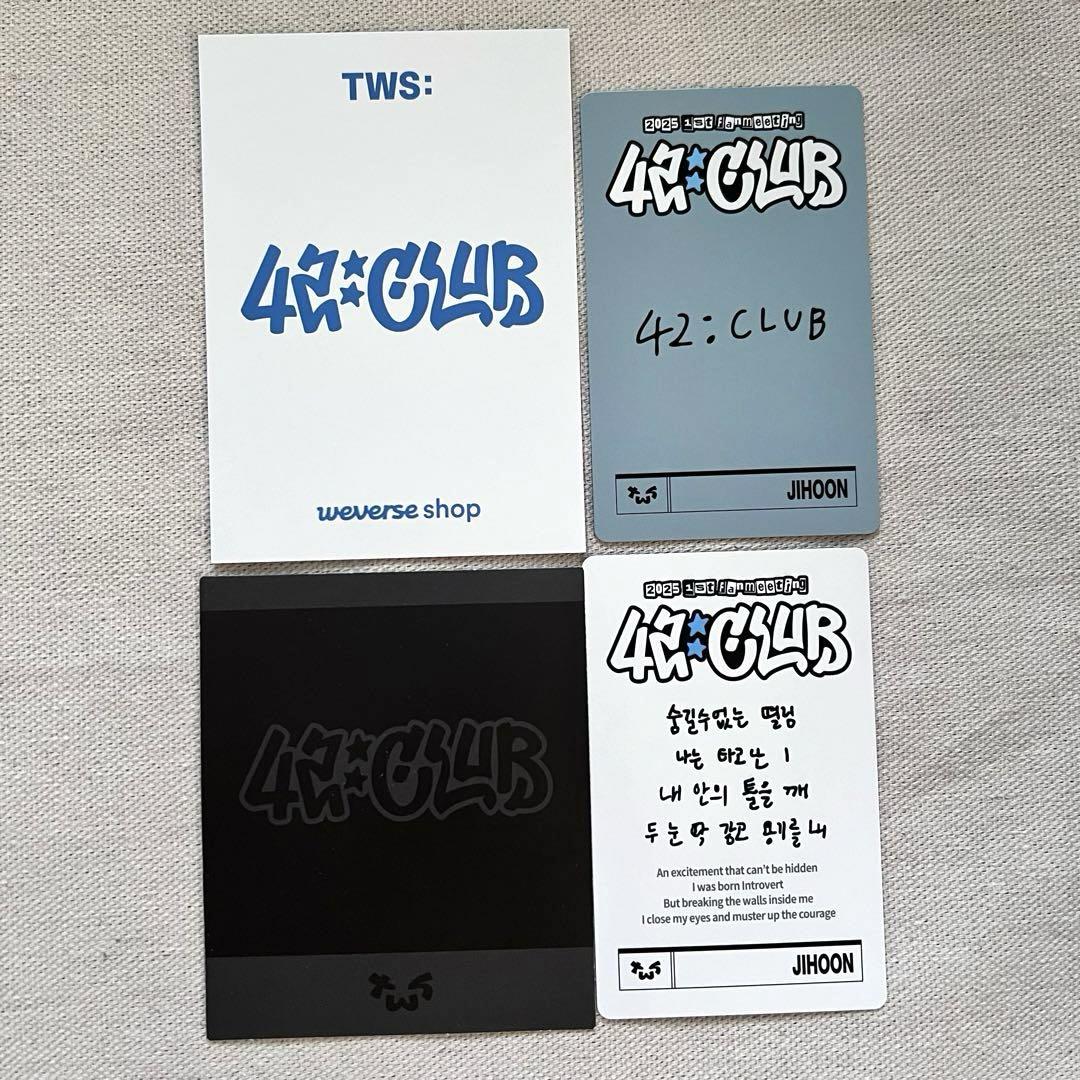 TWS ドフン DOHOON 日本 ペンミ FC限定 トレカ 42 club
