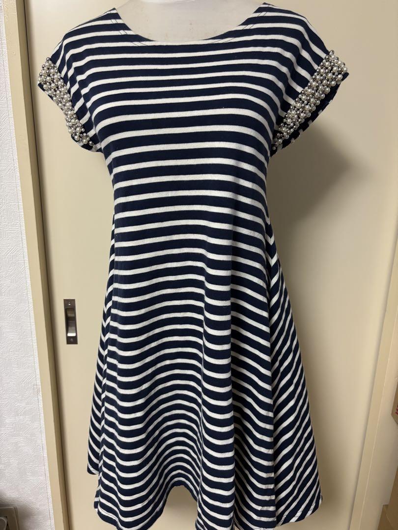 OPAQUE ワンピース　コットン　パール　妊婦服　マタニティ