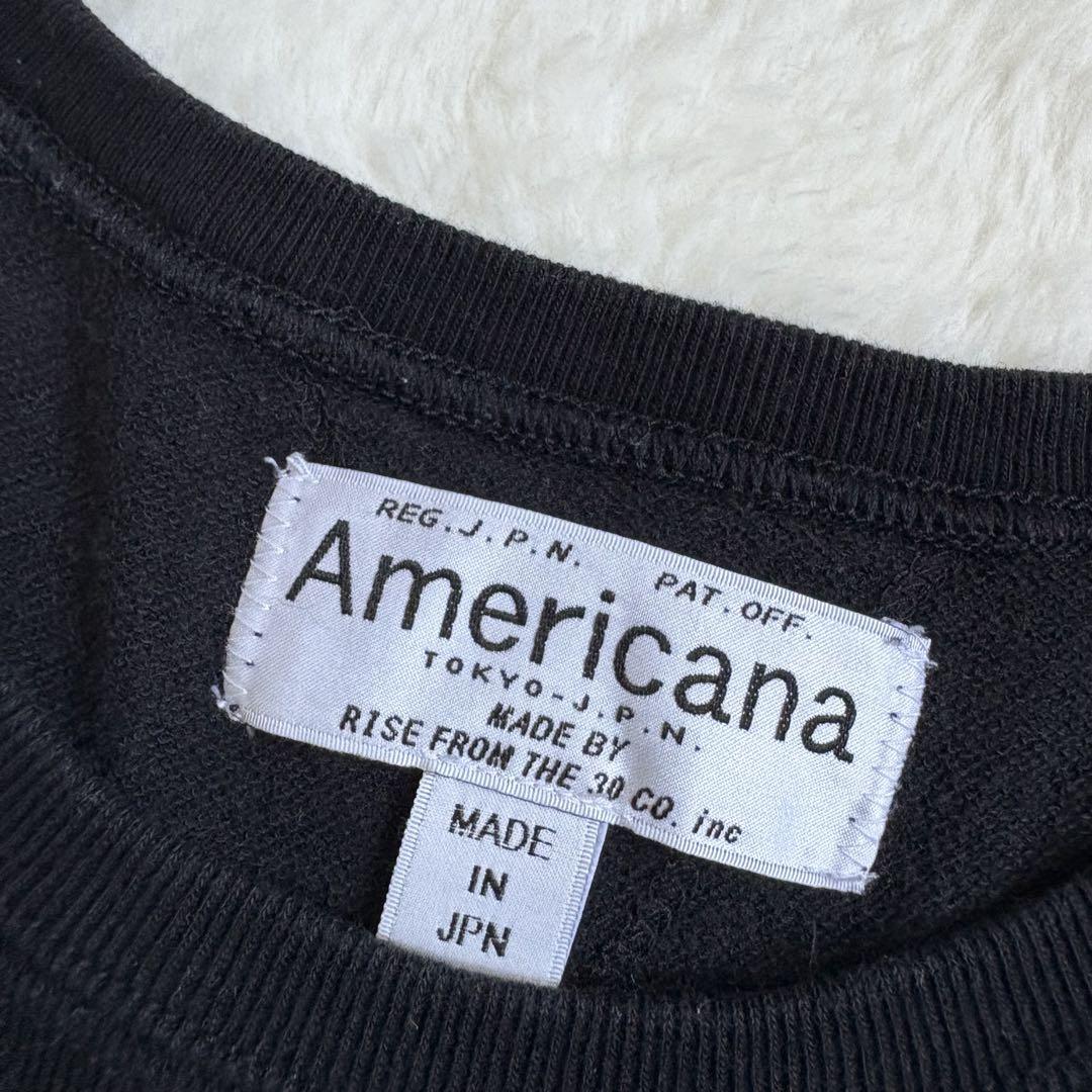 美品】アメリカーナ.スウェットロングワンピース ロゴ コットン