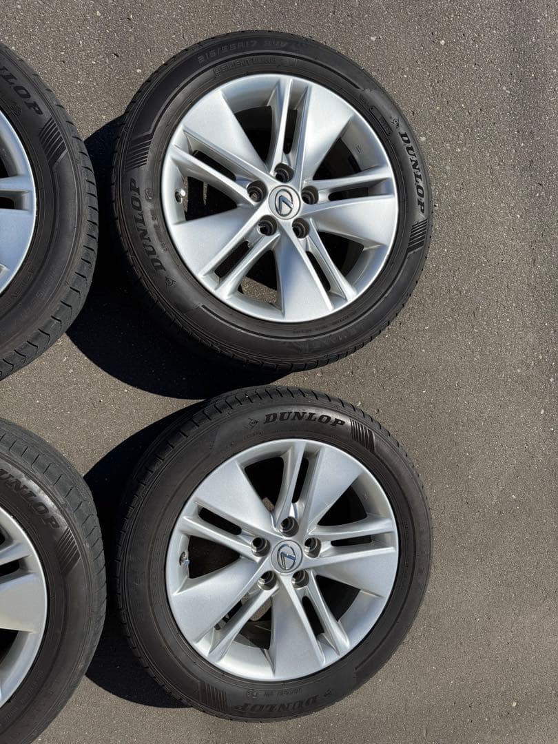 レクサスhs純正ホイール付サマータイヤ4本セット