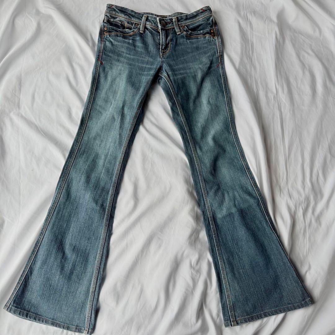 y2k brappers ブーツカット デニム フレア XS 平成ギャル JK