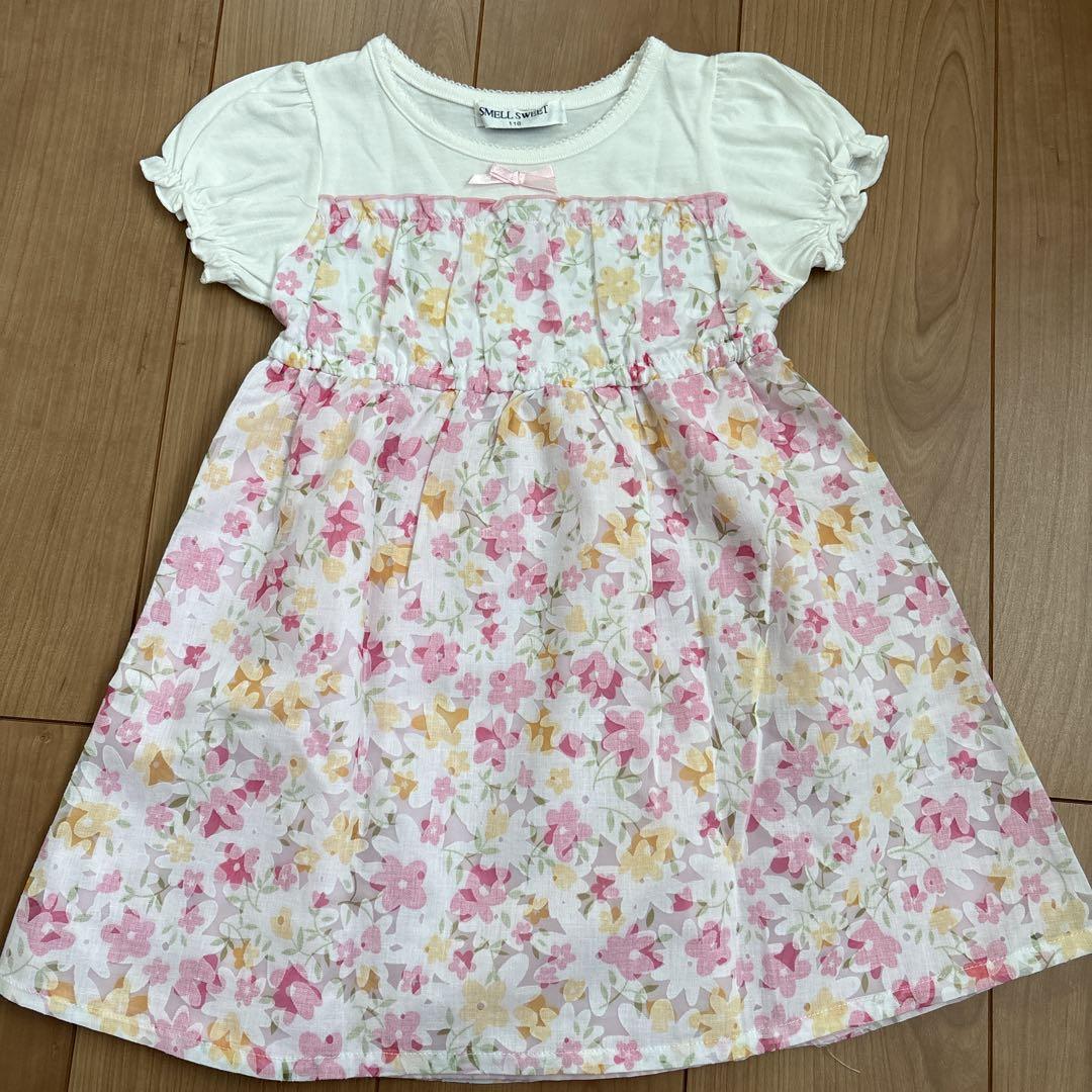 【匿名配送】半袖花柄ワンピース　110 極美品】NEXT 半袖 ワンピース 花柄 4-5y 110 - メルカリ