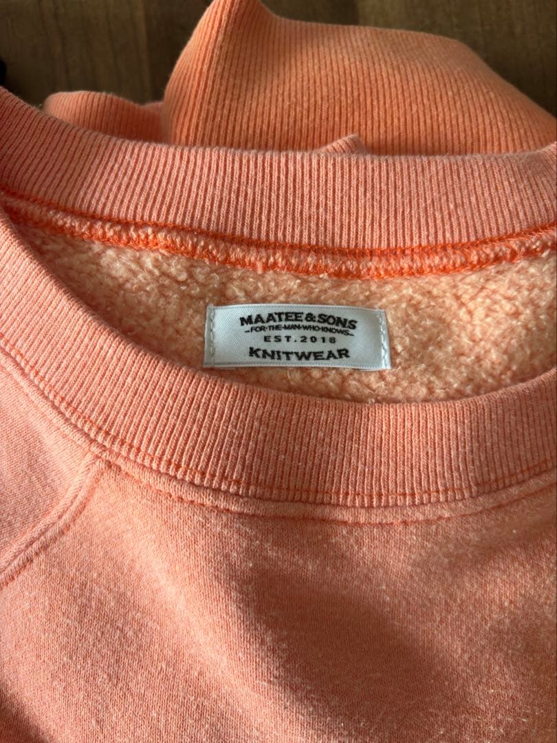 MAATEE&SONS ORANGE SWEAT ロフトマン別注