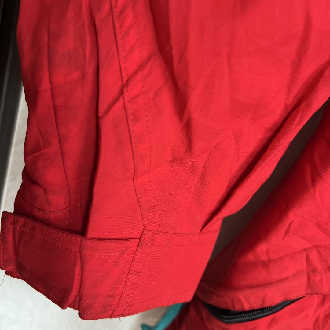 古着　エディーバウアー　GORE-TEX ジャケット　赤　レディースM 黒タグ