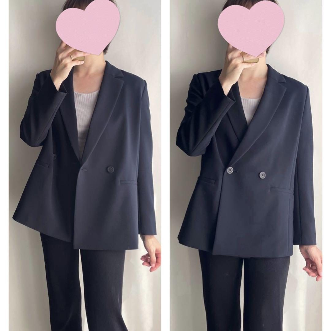 極美品✨ボールジィ　22AW ダブルジャケット　ネイビー　38 総裏　伸縮有り 極美品✨ボールジィ 22AW ダブルジャケット ネイビー 38 総裏