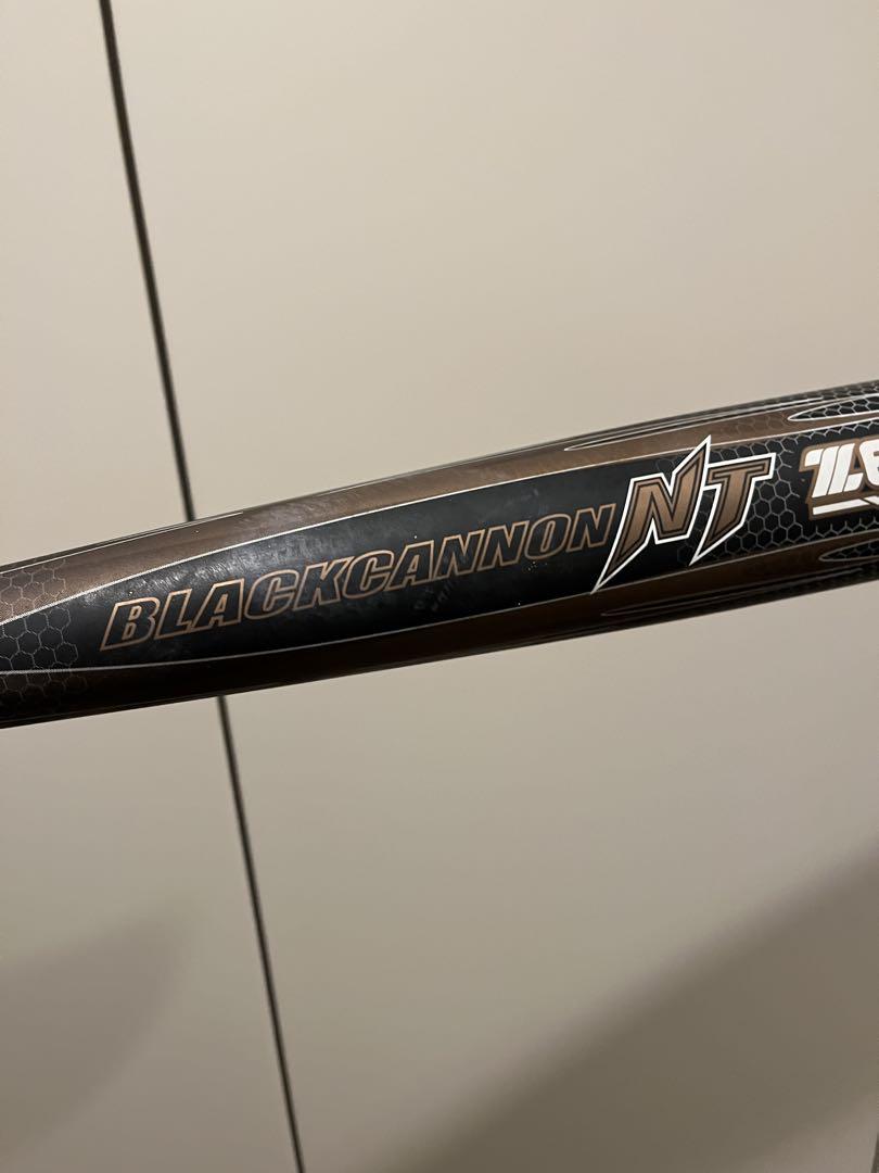 【美品・84cm】ZETT、一般軟式用カーボンバット、ブラックキャノンNT