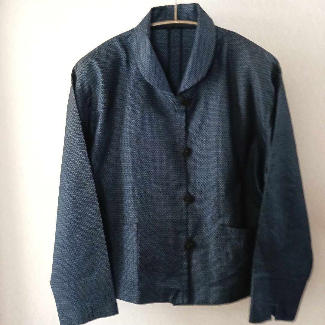 ハンドメイド　大島紬　オーダー　ジャケット　【着用品】