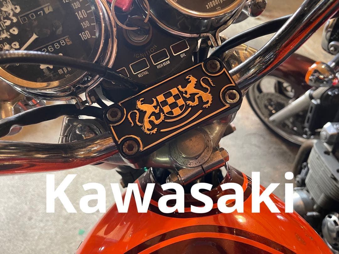 に初値下げ! カワサキ MK2 Z1 Z2 Z系 向かい獅子 ハンドルクランプ