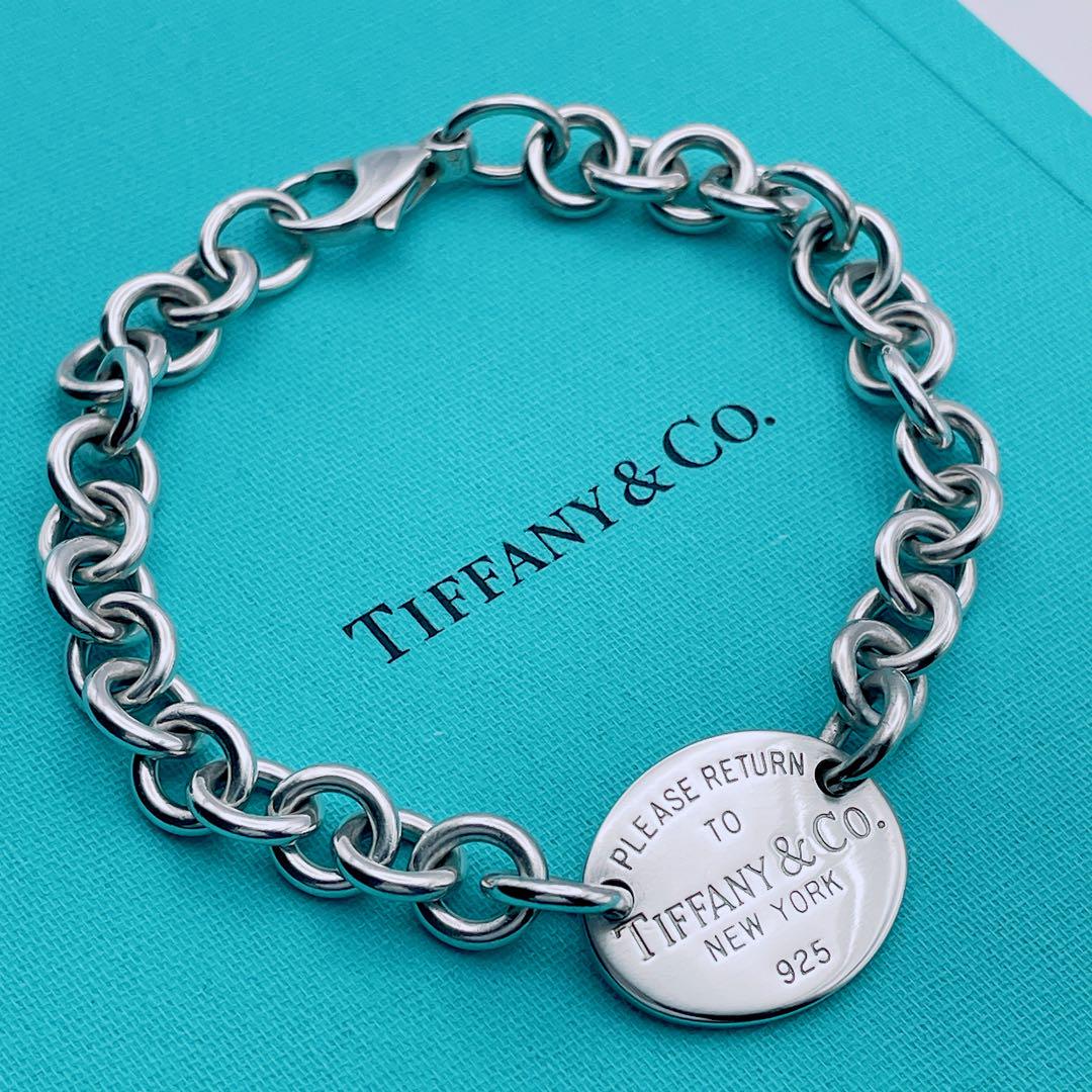 Tiffany & Co. オーバルタグ　ブレスレット　チェーン　リターントゥ