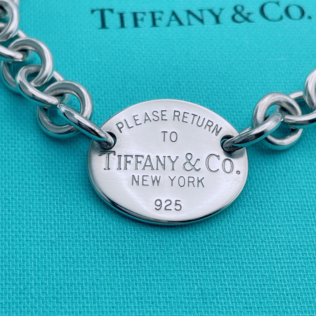 Tiffany & Co. オーバルタグ　ブレスレット　チェーン　リターントゥ