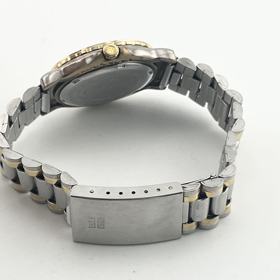 【稼働/良品】GIVENCHY ジバンシー クオーツ ホワイト文字盤 メンズ