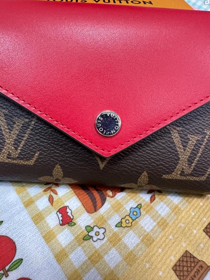 ポルトフォイユゾエ　三つ折り財布　モノグラム　箱