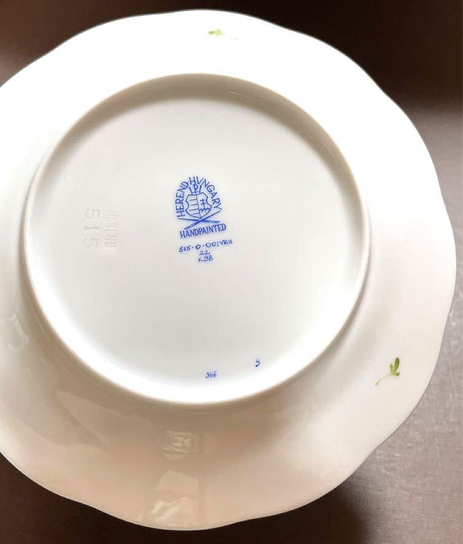 ヘレンドウィーンの薔薇パンザラプレートペア16.5cm新品未使用