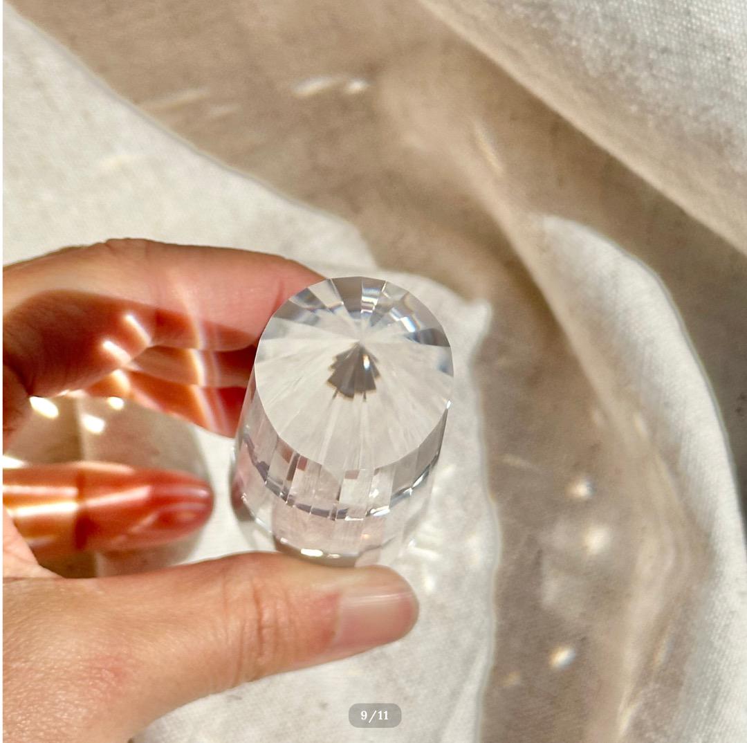 プレミアムクォリティ【水晶　ロッククリスタル】ヴォーゲルワンド スタンド付
