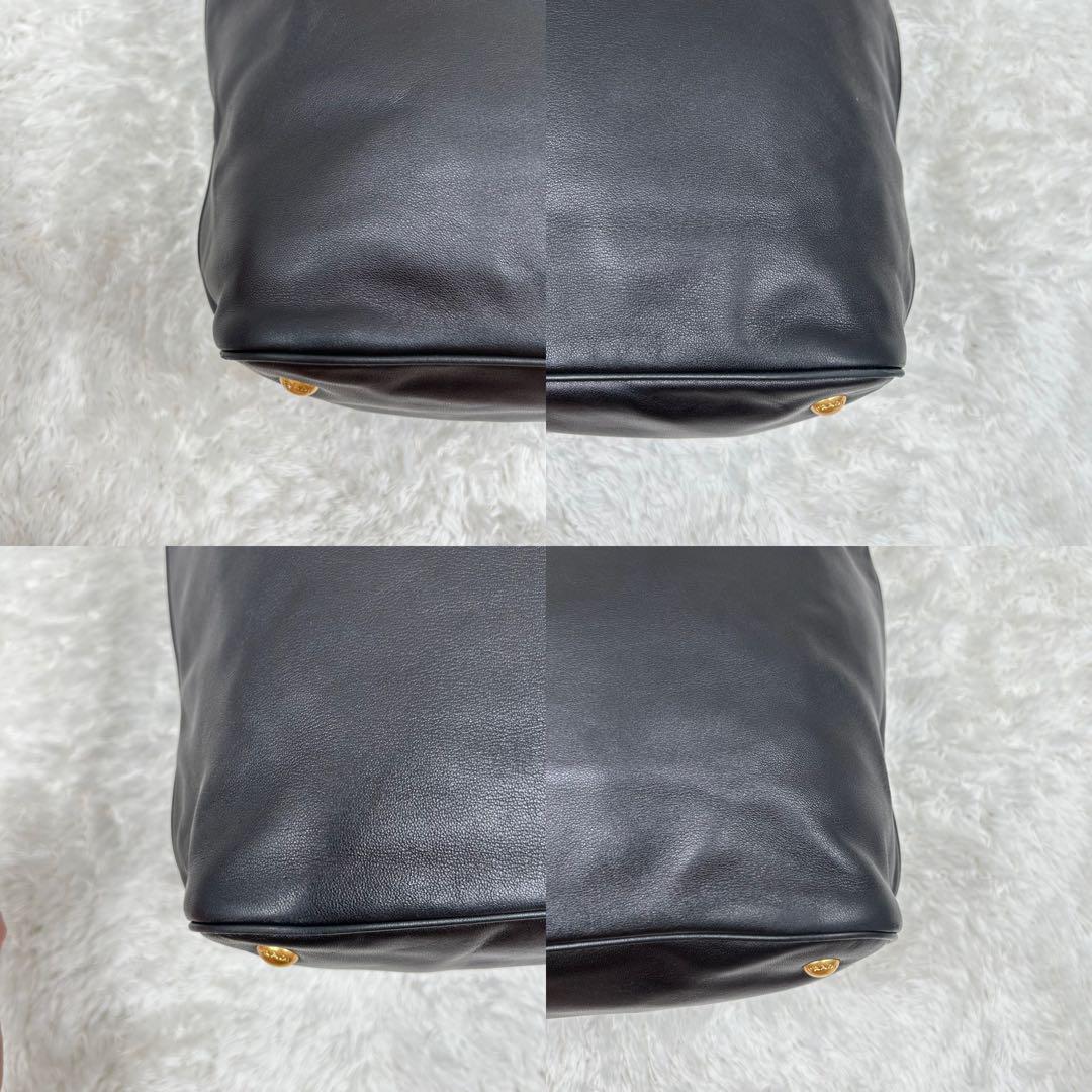ギャランティ付✨プラダ トートバッグ A4可 2way カーフレザー