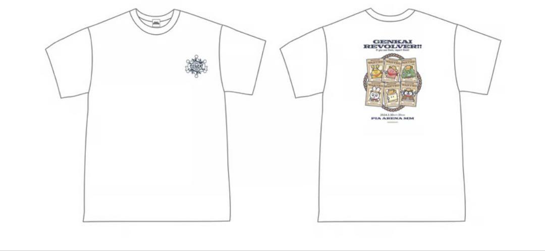 GENKAI REVOLVER!! Tシャツ ホワイト Msize