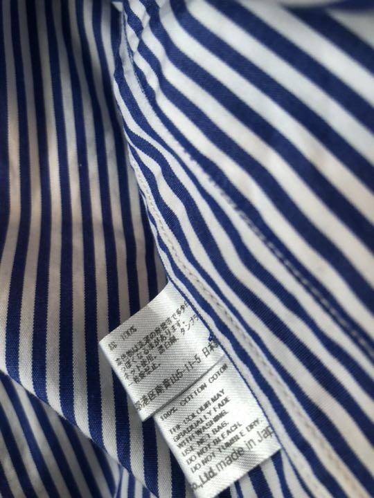 ブラウスと レア 丸襟 ストライプブラウス GQnYm-m96365750475 CDG コムデギャルソン りしていま